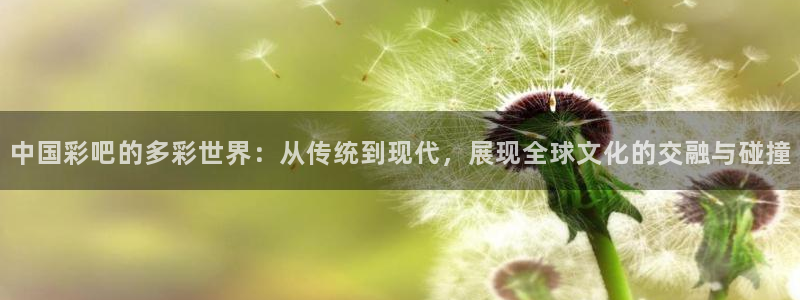 u8国际界面申领：中国彩吧的多彩世界：从传统到现代，展现全球文化的交融与碰撞